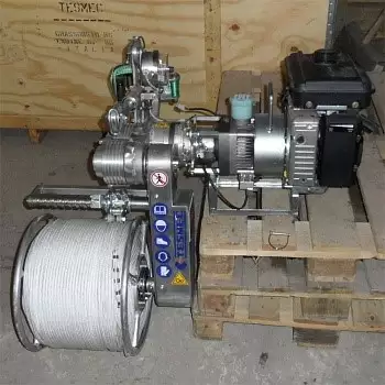 TESMEC ARS 001 с тросом (8 мм) Гидравлическая натяжная машина